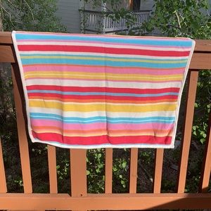 Pottery Barn kids rainbow stroller blanket 🌈